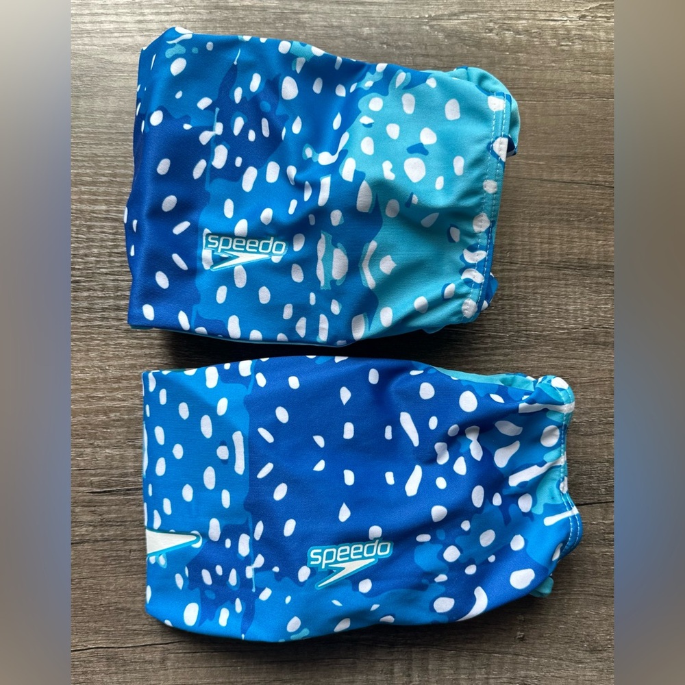 Speedo Kids Blue Whale Shark Spots Swim‎ Fabric Armbands Ages 2-12
